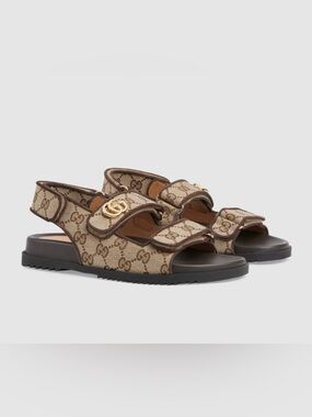 Gucci Double G Logo Sandals